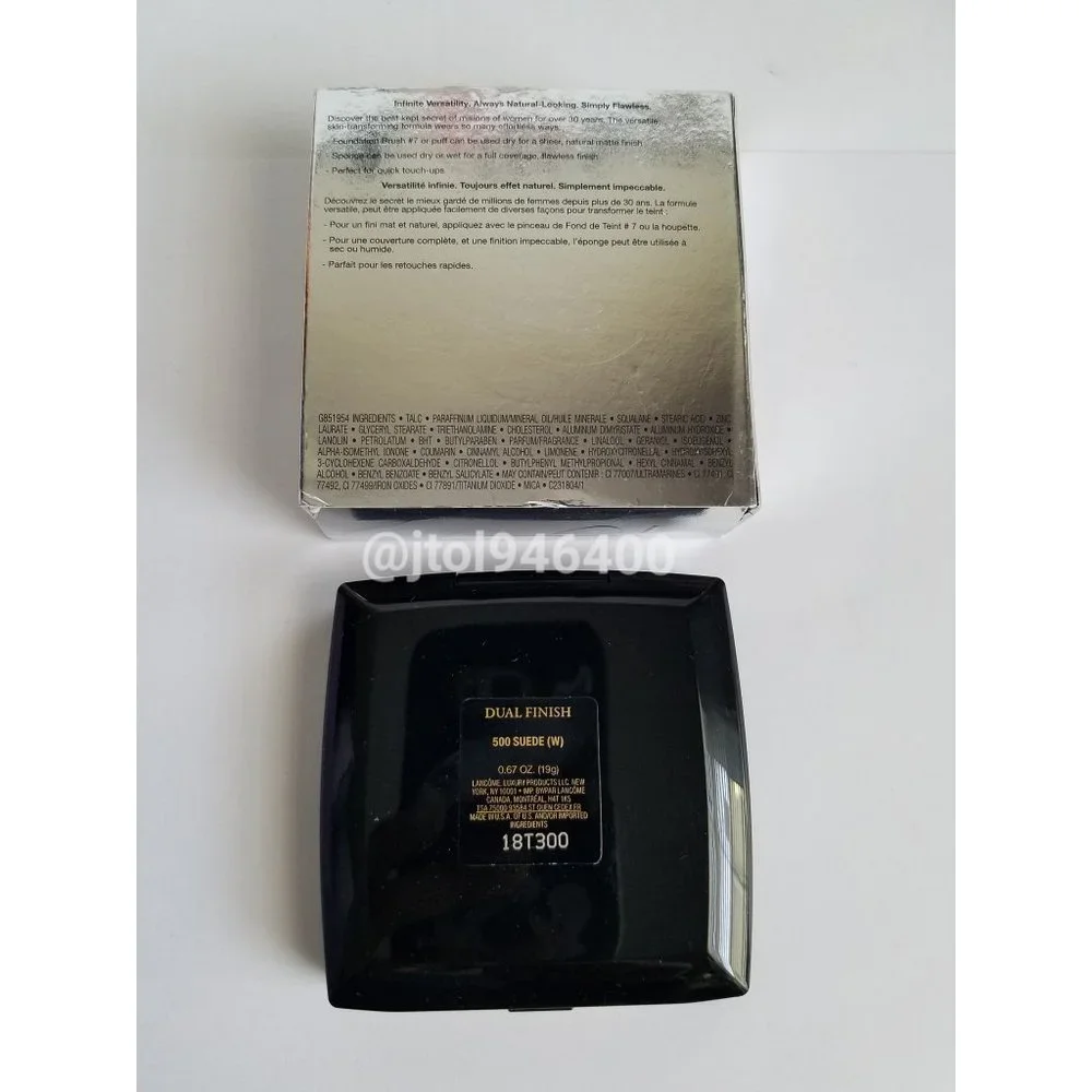 Lancome Dual Finish Multi Tasking Powder Foundation 500 Suede